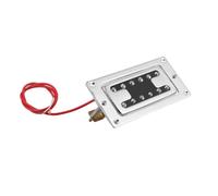 POPETPOP Pastilla Humbucker para Guitarra Eléctrica Cubierta en Forma de H, Doble Bobina, Alta Salida y Reducción de Ruido, Accesorio Metálico de 52mm para Actuaciones en Escenario
