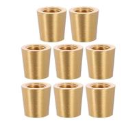 POPETPOP Patas de Latón para Tabla de Cortar 15 MM 8 Piezas Tornillos y Arandelas Almohadillas Protectoras Antideslizantes para Muebles y Bandejas de Exhibición de Madera Soporte
