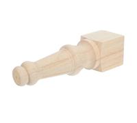 POPETPOP Patas para Mesa de Madera Estilo Europeo Talladas a Mano, Patas Cuadradas de Madera Maciza 24x6.5 Cm, Fáciles de Montar para Proyectos DIY y Muebles