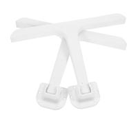 POPETPOP Patas para Mesas Plegables Regazo Blancas t Tipo, Plegables y Resistentes, Hechas De Plástico Duradero, Ideales para Camping y Soporte De Bandejas, Juego De 2 Piezas