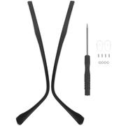 POPETPOP Patillas de Repuesto para Gafas de Metal Negro, Accesorios Resistentes Que No Se Deforman ni Doblan, Ideales para Gafas de Sol Lectura, 1 Set
