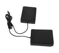 POPETPOP Pedal de Bombo Eléctrico Doble Compacto con Cable de 3,5 Mm, Accesorio para Batería Electrónica Portátil, Pedal Enrollable de Percusión para Práctica y Conciertos