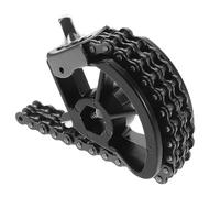 POPETPOP Pedal Simple para Bombo de Batería con Doble Cadena, Accesorio Negro Compatible con Batería Acústica y Electrónica, Pieza de Repuesto para Pedal de Caja de Ritmos, Rendimiento