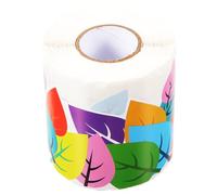 POPETPOP Pegatina Adhesiva para Pizarra Diseño de Hojas de Árbol, Borde Decorativo Removible, Rollo para Decoración de Aula, Papel Adhesivo Resistente al Agua para Tableros y Festivales