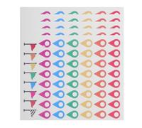 POPETPOP Pegatinas Autoadhesivas para Mapas 280 Unidades Puntos de Mapa Codificados Resistentes al Agua Colores Vivos para Geografía Enseñanza y Seguimiento de Rutas de Senderismo