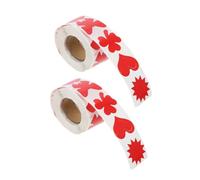 POPETPOP Pegatinas Corporales para Broncearse Autoadhesivas 500 Unidades 1,5 Pulgadas Rojas Removibles para Tomar el Sol Cuerpo y Rostro