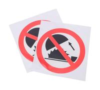 POPETPOP Pegatinas de Advertencia Autoadhesivas Señal de No Tocar para Zonas Peligrosas 2 Unidades Resistentes y Duraderas Ideales para Fábricas y Áreas Industriales