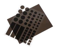 POPETPOP Pegatinas de Bloqueo de Luz LED para Electrodomésticos, Cubiertas Atenuantes Negras de 102 Piezas, Control de Brillo para Enrutadores y Televisores, Filtro Ajustable para Descanso Óptimo