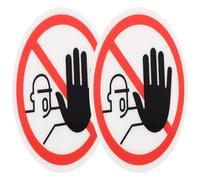 POPETPOP Pegatinas de Precaución para Máquinas de Seguridad Pvc 2 Piezas Visibles desde Lejos para Superficies Lisas en Interiores