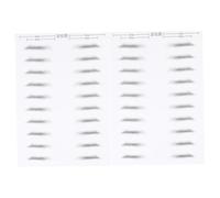 POPETPOP Pegatinas para Cejas 10 Pares Tamaño Estándar Simulación de Ceja Resistentes al Agua Parches Artificiales para Hombres Maquillaje Diario