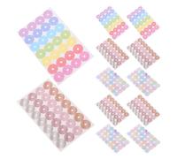 POPETPOP Pegatinas Perforadas de Refuerzo para Papel Suelto y Cuadernos, Adhesivas Protección Fuerte y Reparación Rápida, 24 Hojas para Uso Escolar y Oficina