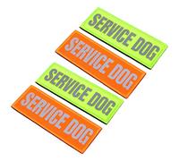 POPETPOP Pegatinas Reflectantes Autoadhesivas para Arnés de Servicio Parches para Cachorros Accesorios Cómodos y Transpirables Decoraciones para Perros de Servicio