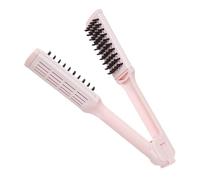 POPETPOP Peine Alisador V Shape para Mujer Cepillo Dual para Alisar y Rizar Antifrizz Portátil para Viaje Mejora Salud Capilar Color Rosa