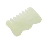 POPETPOP Peine de Jade Gua Sha Natural para Masaje Facial Masaje de Puntos de Acupuntura Herramienta para Cabelludo Uso Doméstico y Cuidado Piel