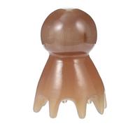 POPETPOP Peine de Masaje Natural de Cuerno de Yak, Pequeño y Portátil, Antiestático para Cuero Cabelludo, Masajeador Capilar para Mujeres y Hombres, Herramienta para Mejorar Circulación