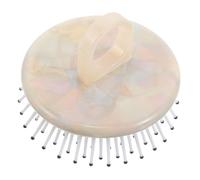 POPETPOP Peine De Masaje Seguro y Práctico Cabello Con Textura De Acetato y Mango Anillo Para Masaje Capilar y Cuidado Diario Del Cabelludo Seco