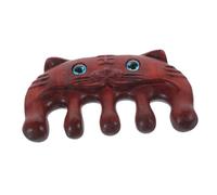 POPETPOP Peine De Masaje Tigre Masajeador De Cuero Cabelludo De Madera Herramientas De Masaje Raspado Anti Estático Hombres y Mujeres Palo De Rosa Peine De Anchos