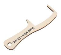 POPETPOP Peine Divertido de Madera Beige para Cabello Dientes Anchos Que Promueve la Circulación y Alivia la Fatiga en Disfraces de Payaso y Uso en Casa