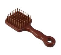 POPETPOP Peine Masajeador de Cabelludo de Sándalo de Madera Natural Peine Desenredante de Dientes Anchos para Tipo de Cabello Cepillo Manual Seguro y para Masaje y Cuidado Capilar
