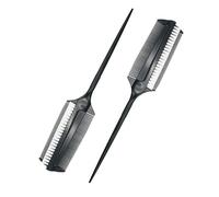 POPETPOP Peine para Teñir el Cabello 2 Piezas Diseño de Doble Cara y Cerdas Cortas para Tratamientos Capilares Uso en Casa y Salones Profesionales 9.09 X 1.69 X 0.19 Pulgadas