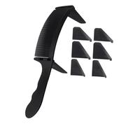 POPETPOP Peine Peluquero Curvo para Corte de Cabello con Guía Peine Barbería Ergonómico para Hombres Herramienta Profesional para Estilos Flat Top y Peluquería Masculina