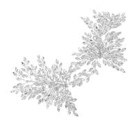 POPETPOP Peineta Pelo De Novia Accesorio Lateral Manual Gemas De Imitación Tocado De Novia Para Boda y Damas De Honor