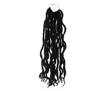 POPETPOP Peluca Trenzas de Crochet Rastas Sintéticas 1b Mujer Fiesta Cosplay Fibra Capilar Nu Locs Extensiones Diosas