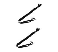 POPETPOP Pelucas Trenzadas 2 Piezas peluca de cola de caballo señoras pelucas pelo extensiones de trenza extensión de cola de caballo para mujeres negras devanado Pedazo de cabello Venda
