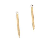 POPETPOP Pendientes Borla De Cadena De Hueso De Serpiente Pendientes Colgantes De Gemas De Imitación Para Mujer Joyería De Moda Para Fiesta