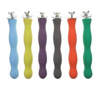 POPETPOP,Perca de pájaro de madera natural para loros, periquitos, perchas de arena, para pájaros pequeños, medianos, grandes, africanos, grises, cacatúas, conos, accesorios de jaula (color al azar)