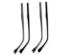 POPETPOP Piezas de Reemplazo para Patillas de Gafas Metálicas Kit de 2 Unidades Negros Diseño Aerodinámico y Moderno Instalación Fácil Adecuado para Gafas Rotas Convexas y Planas