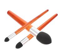POPETPOP Pinceles de Mezcla para Dibujo 3 Piezas Cabezas Suaves de Esponja y Mango de Madera, Fáciles de Limpiar y Controlar para Bocetos y Dibujo Artístico