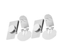 POPETPOP Pinza Para Corbata Magnética Acero Inoxidable Invisible, Cierre Oculto, 2 Pares Para Hombre, Accesorios Formales Negocio y Boda, Prevención De Arrugas y Sujeción Estable