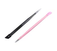 POPETPOP Pinzas Adhesivas para Manicura 2 Piezas Multifuncionales Doble Punta Herramienta de Prensado para Decoración de Uñas Accesorio DIY para Arte de Uñas