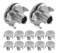 POPETPOP Pinzas Antideslizantes para Zapatos 5 Clavijas, 15 Unidades, Crampones de Punta Resistentes para Calzado de Invierno en Nieve y Hielo, Accesorio Práctico para Senderismo y Campo