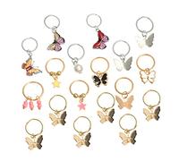 POPETPOP Pinzas Cabello Amuletos de Insecto, 18 Unidades, Tamaño Mediano, Accesorios para Trenzas y Rastas, Joyas Trenzadas para Mujer, Uso Diario y Eventos Obsequios Estilo Aleatorio