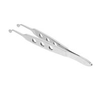 POPETPOP Pinzas de Masaje Meibomiano Inoxidable Set de 2 Piezas Punta Redonda para Ojos Secos Hombres y Mujeres Cuidado Facial Herramienta de Limpieza Ligeras y Portátiles