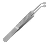 POPETPOP Pinzas de Masaje para Párpados de Acero Inoxidable Punta Redonda Expresor de Glándulas de Meibomio para Cuidado Piel y Terapia de Bloqueo Herramienta Precisa para Belleza y