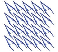 POPETPOP Pinzas de Plástico para Laboratorio y Manualidades 13 CM Juego de 50 Unidades Ligeras y Ergonómicas para Precisión en Ciencias Modelismo y Trabajos Escolares