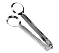 POPETPOP Pinzas para Cocinar Pinzas para Servir de Acero Inoxidable, Plata, Compactas y Ligeras, para Albóndigas y Alimentos Pequeños, Uso en Cocinas Domésticas y Cocina
