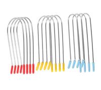 POPETPOP Pinzas para Rulos Calientes de Acero Inoxidable 24 Piezas Tamaños 3.2 Cm, 2.54 Cm y 1.9 Cm para Kit de Permanente, Accesorios para Cabello Natural en Salón y Uso Doméstico