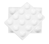 POPETPOP Placa de Reacción Cerámica de Porcelana con Orificios para Laboratorio Química y Física Tablero Versátil para Experimentos Científicos y Lecciones de Química