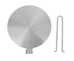 POPETPOP Placa Guía Térmica de Inducción 20cm Disco Convertidor de Calor Plegable y Desmontable Acero Inoxidable Plata Asa para Cocina de Inducción y Cocina Eléctrica