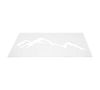 POPETPOP Plantilla de Enrutador Acrílica para Madera Diseño de Montaña, Plantilla Decorativa Transparente de 30x20 Cm para Bricolaje y Decoración de Tableros Alineación Precisa