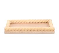 POPETPOP Plataforma de Madera Beige para Hámster y Pájaros, Buena Capacidad de Carga y Diseño Creativo para Jaula y Ejercicio de Mascotas Pequeñas