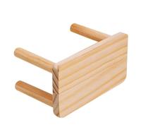 POPETPOP Plataforma para Hámster de Madera Maciza Tamaño Mediano Soporte Multifuncional para Jaulas Accesorio para Mascotas Pequeñas Juguete para Escalar y Descansar