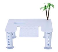 POPETPOP Plataforma para Tomar el Sol de la Tortuga Flotante Rectangular Terrapin Ranas Plataforma de rampa de Reptil