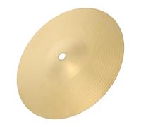 POPETPOP Platillo de Batería de Jazz de Latón Amarillo, 8 Pulgadas, Accesorio para Instrumentos de Percusión, Repuesto para Batería, Sonido Puro y Compacto para Músicos y Principiantes