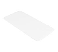 POPETPOP Plato Rectangular para Sushi y Aperitivos de Cerámica Blanco | Superficie Lisa, Textura Fina, Elegante y Simple, para Fruta Cortada y Guarniciones en Café o Panadería