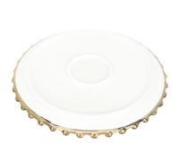 POPETPOP Platón de Cerámica Blanco para Restaurante y Cafetería, Plato de Postre y Aperitivos de Ensalada Fácil de Limpiar y Apto para Lavavajillas
